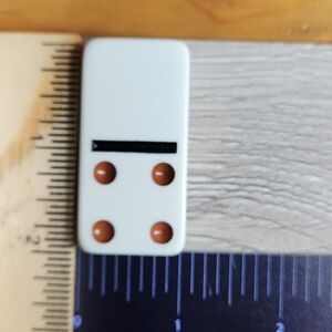 Blank:4 Replacement Dominoes Large Dot Shiny Color 2x1x⅜  $1 Each in a Bundle